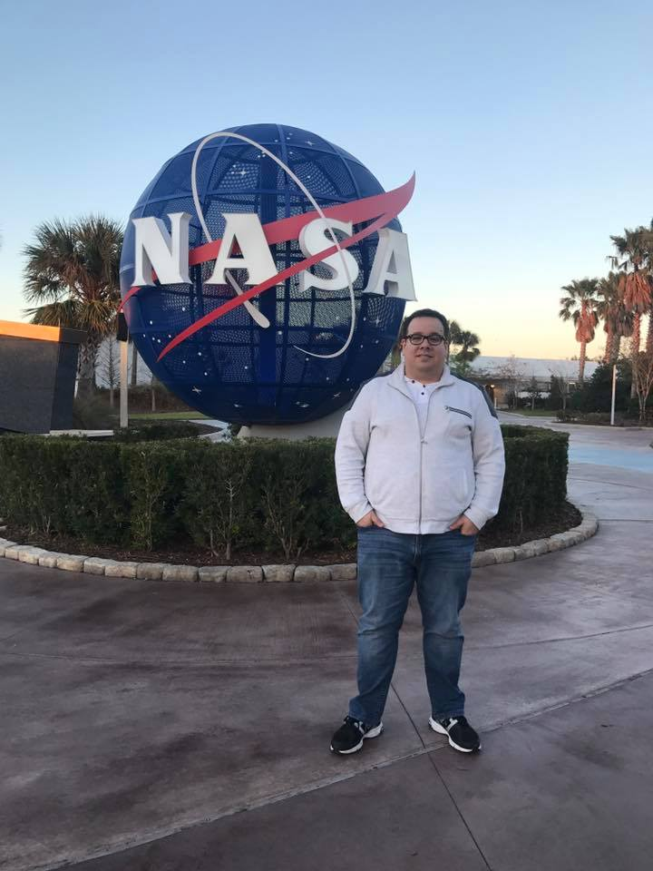 Will Davis at NASA’s Kennedy Space Center visitor complex. 